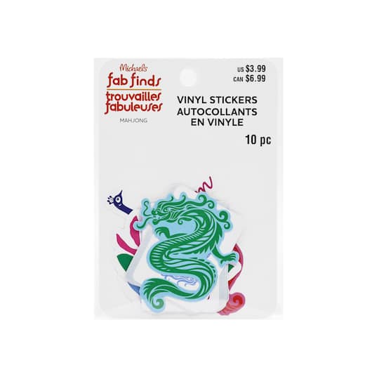 Mahjong Vinyl Stickers by Fab Finds